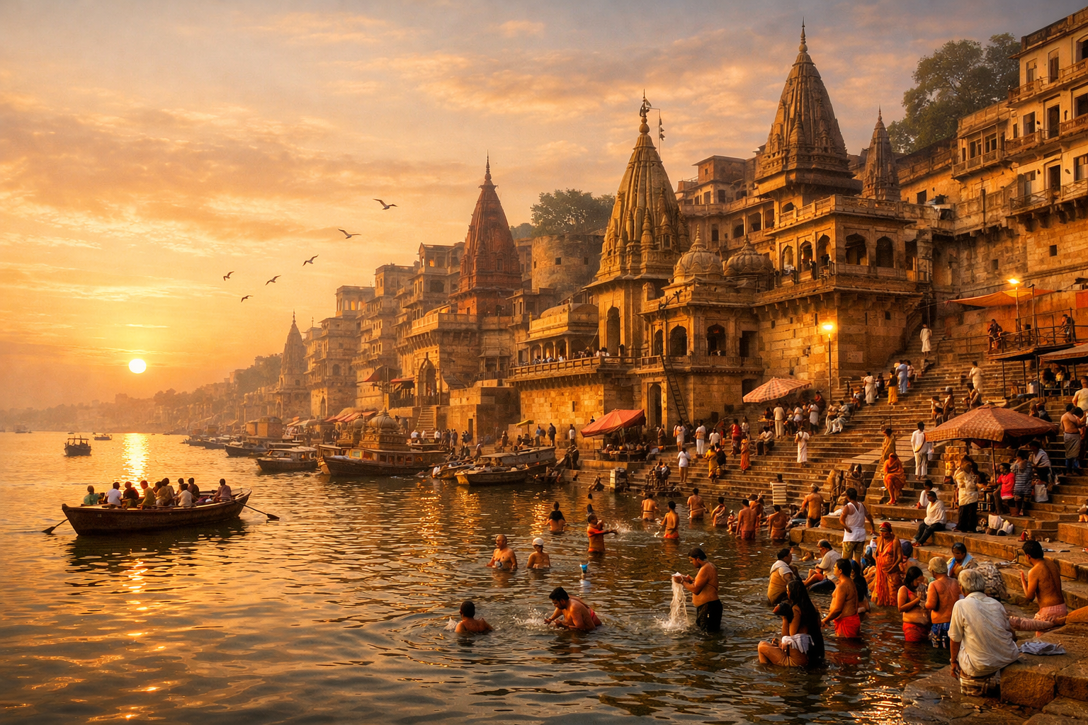 Varanasi Ghats Sunrise